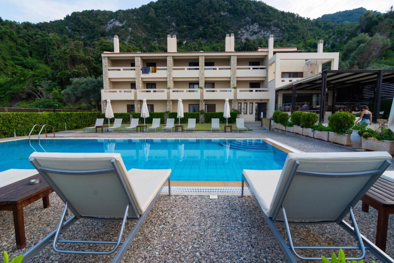 Casa Laios Hotel Paralia Chiliadou Ngoại thất bức ảnh